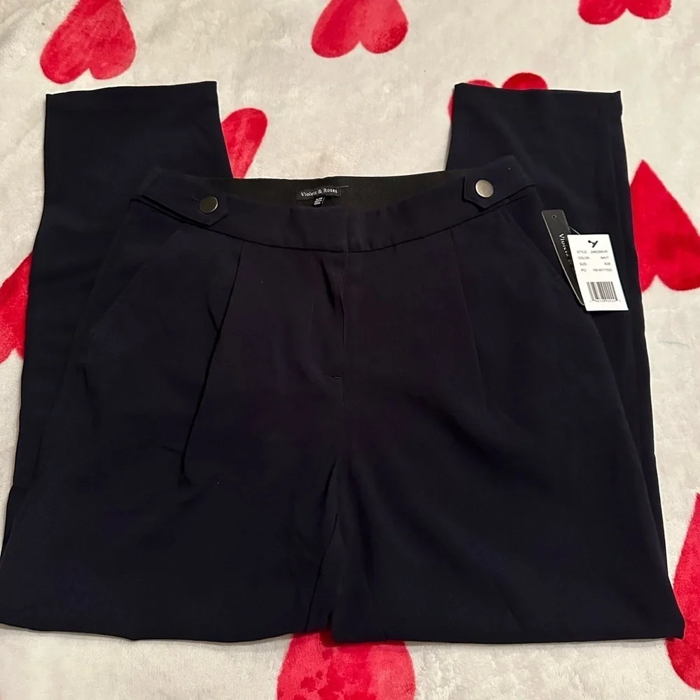 NWT Violets & Roses Addley High Rise Straight Pant - Picture 6 of 16
